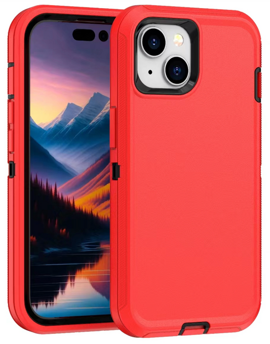 Defender Red Case for iPhone 15 Pro Max