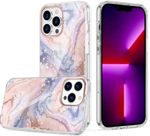 Clear Graphic Case (MULTI MARBLE) for iPhone 15 Pro Max