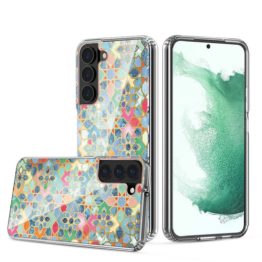 Clear Graphic Case (Mosaic) for Samsung S23 PLUS