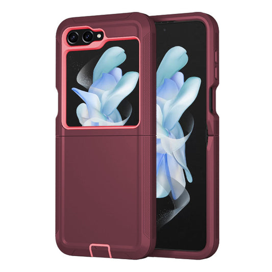 Defender burgundy With Pink Case for Samsung Z5 FLIP