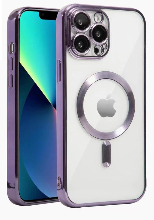 Clear Trim Case iPhone 15 Pro Max (Purple)