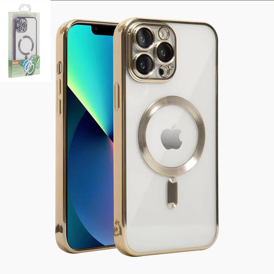 Clear Case Gold Magsafe Camera Lens For iPhone 14 PRO