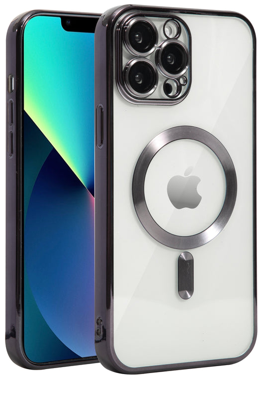 Clear Case Magsafe Camera Lens For iPhone 15 Pro Black