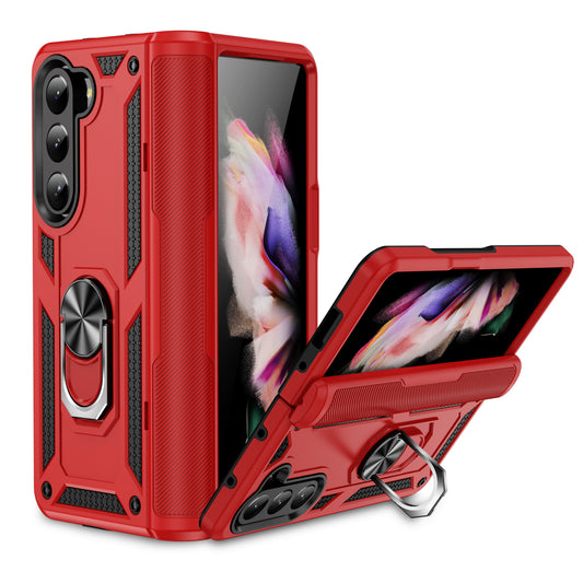 Red Hybrid Ring Case for Samsung Z5 FOLD