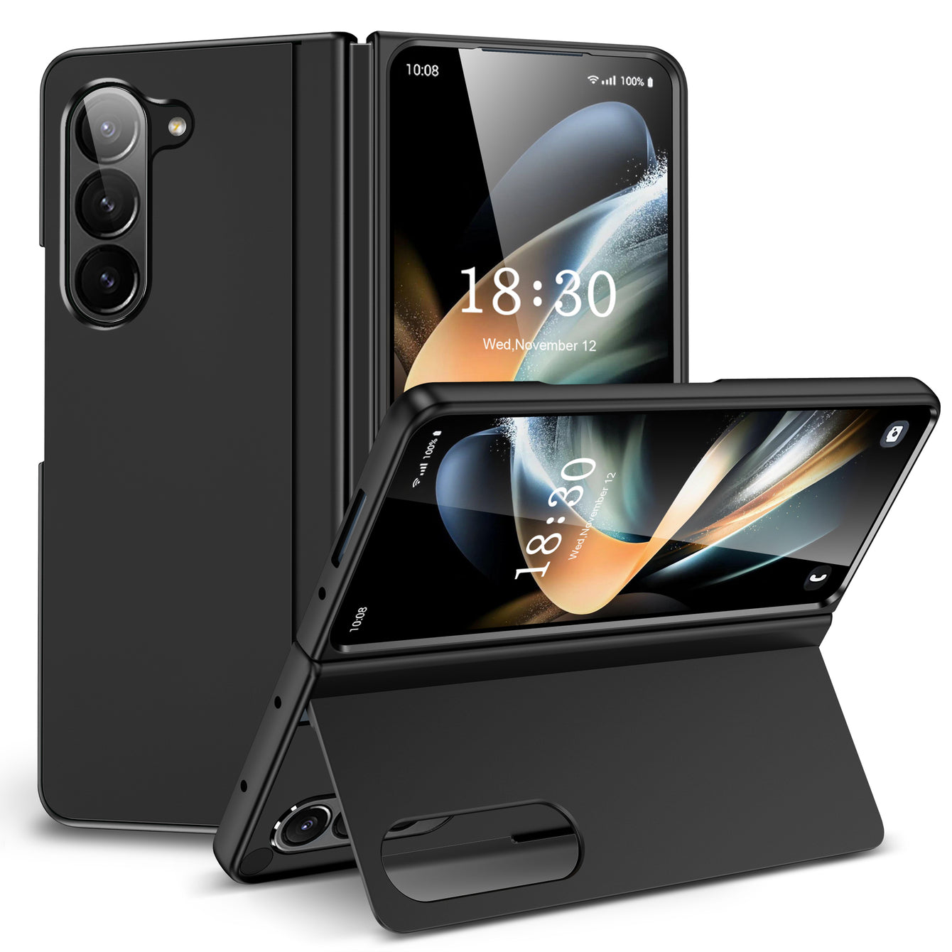 Black Stand Case For Samsung Z5 FOLD