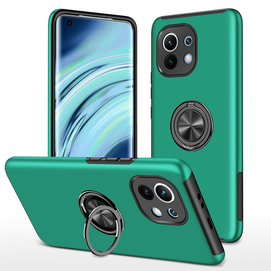 Hybrid Ring Case for iPhone iPhone 14 Dark Green
