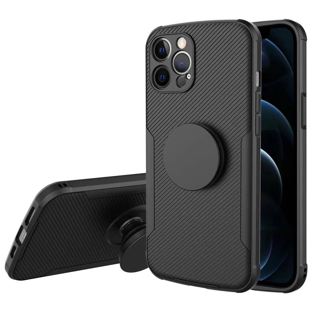 Silicone Popsocket For Apple iPhone Black
