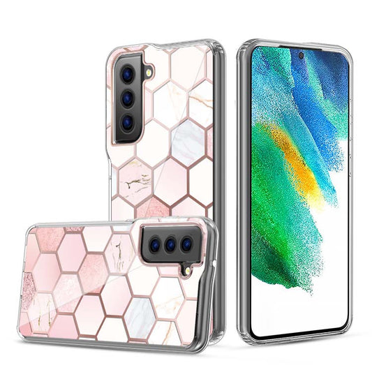 Clear Graphic Case (Honey Comb) for Samsung S22