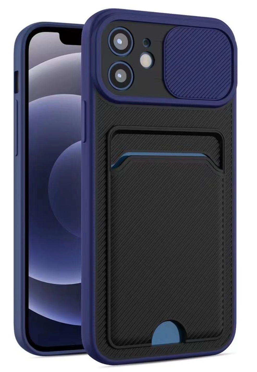 Rugged Camera Case (Navy Blue) for Apple iPhone