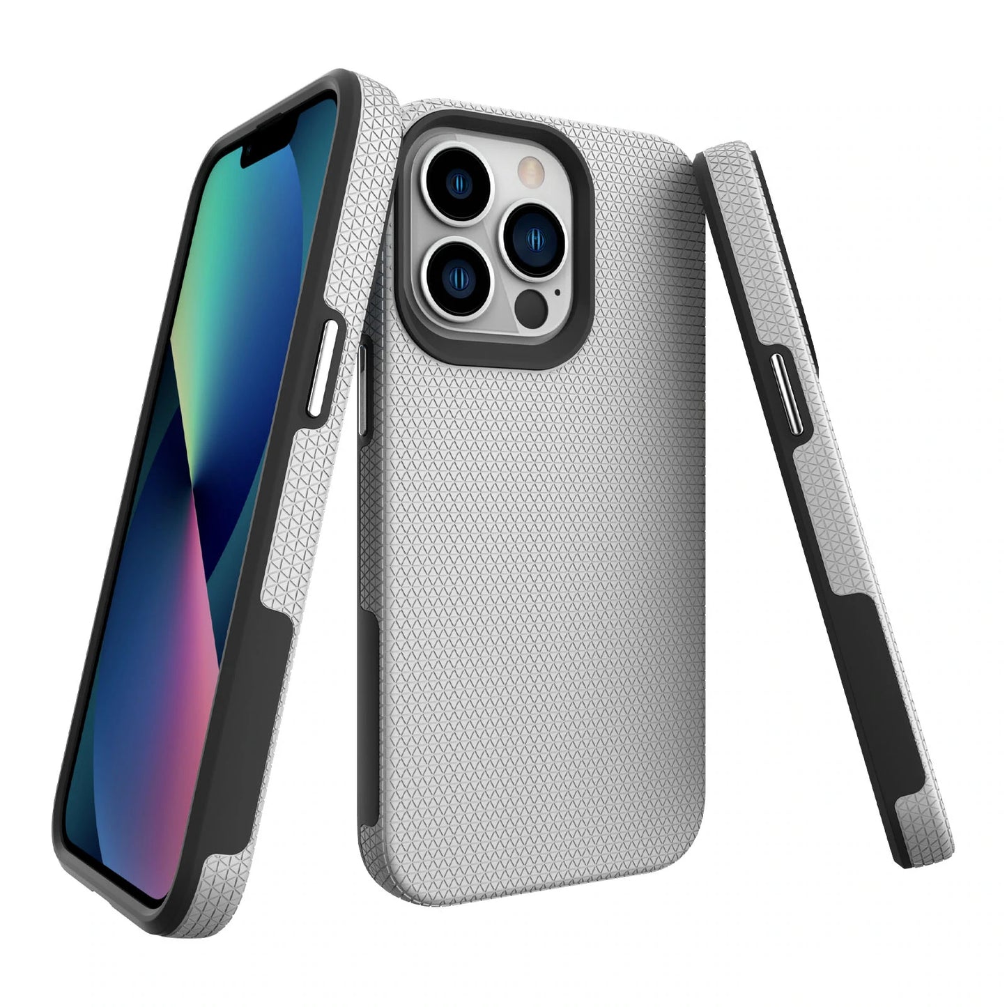 TriTex Grip Case (Silver) for Apple iPhone