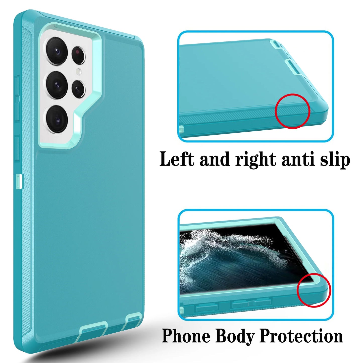 Defender Teal Case for Samsung S23 ULTRA
