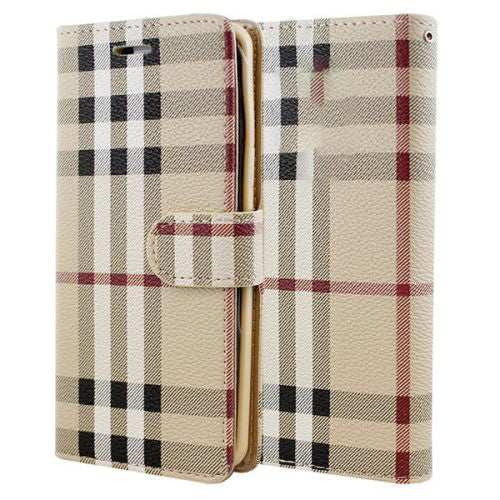 Wallet Case for Samsung S22 PLUS BEIGE PLAID
