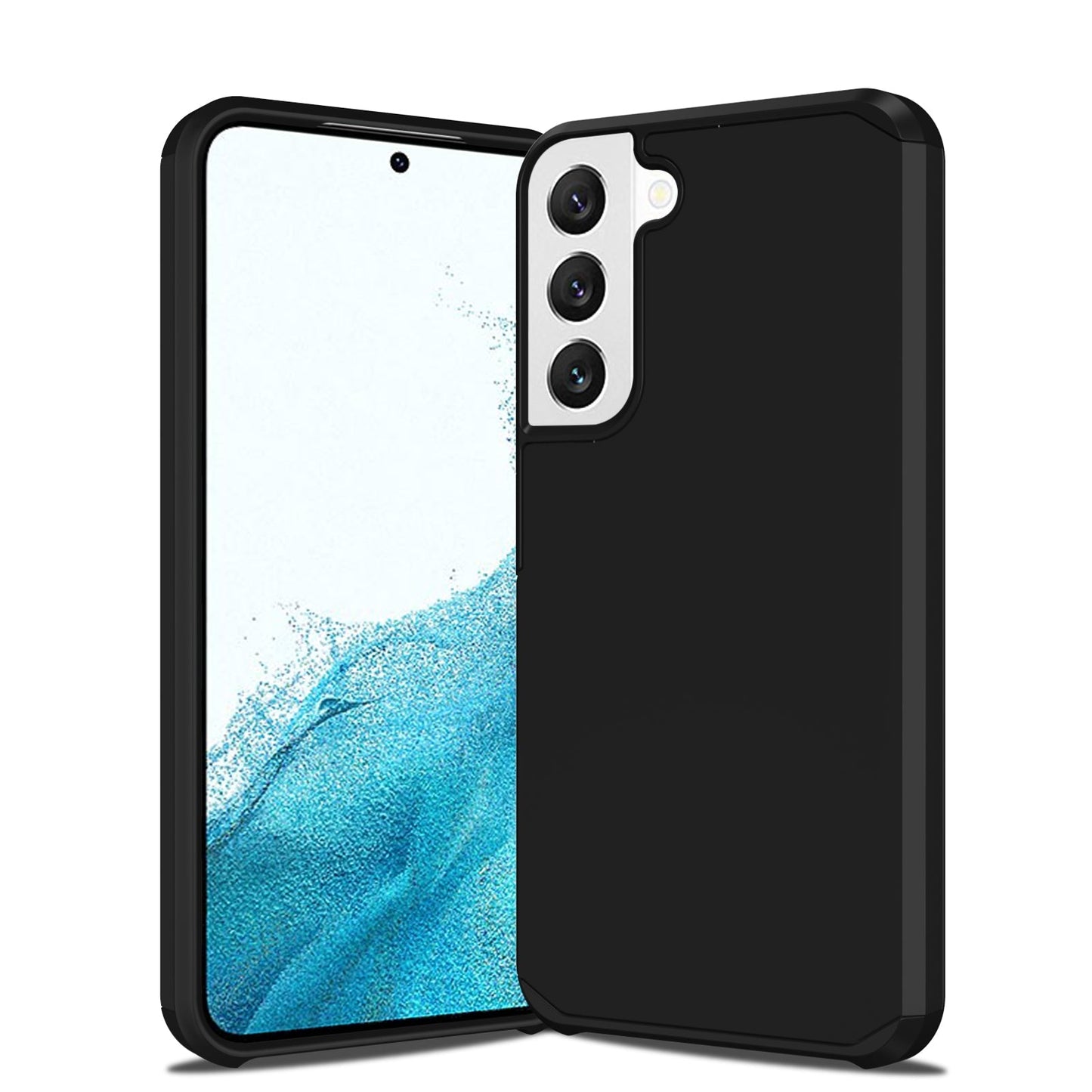 Slim Armor Protective Black Case for Samsung S22 PLUS