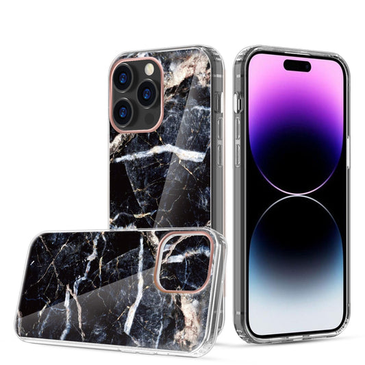 Clear Graphic Case (MARBLE) for iPhone 14 PRO