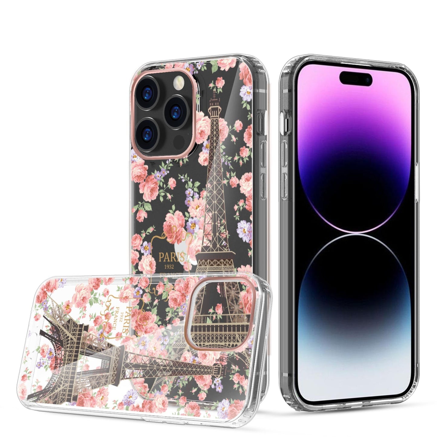 Clear Graphic Case (EIFFEL TOWER) for iPhone 14 PRO
