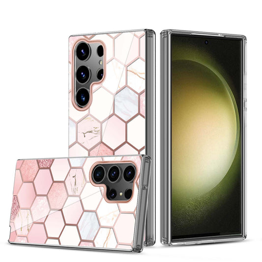 Clear Graphic Case (Honey Comb) for Samsung S23 ULTRA