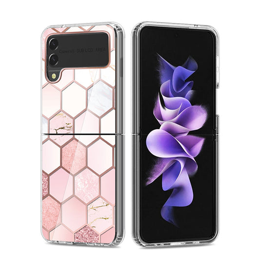 Clear Graphic Case (Honey Comb) for Samsung Z FLIP 3