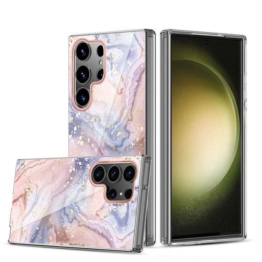 Clear Graphic Case (Multi Marble) for Samsung S23 ULTRA