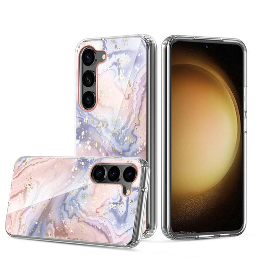 Clear Graphic Case (Multi Marble) for Samsung S23 PLUS