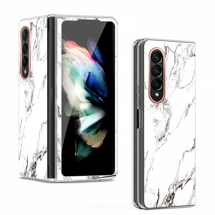 Clear Graphic Case (White Marble) for Samsung Z FOLD 4