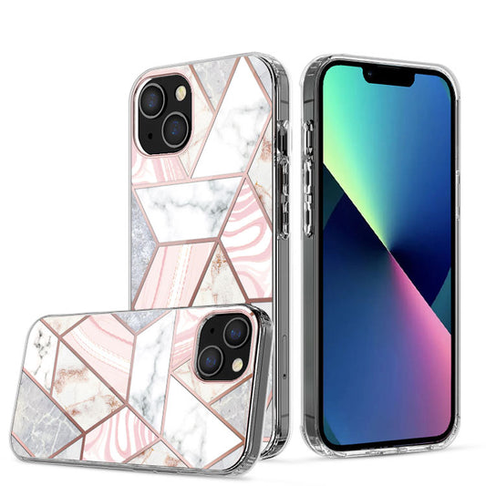 Clear Graphic Case (ZIGZAG MARBLE) for iPhone 15 Pro Max