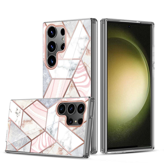 Clear Graphic Case (ZIGZAG MARBLE) for Samsung S23 ULTRA