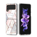 Clear Graphic Case (ZIGZAG MARBLE) for Samsung Z FLIP 4