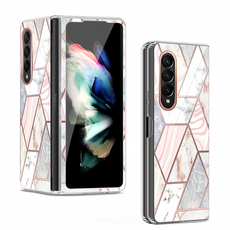 Clear Graphic Case (ZIGZAG MARBLE) for Samsung Z FOLD 4