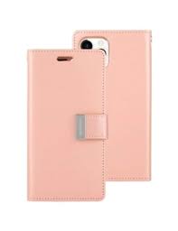Wallet Case With Extra Card Slots For iPhone 15 Pro Rose Gold