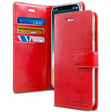 iPhone 14 Pro Max Mercury Goospery Diary Wallet Red