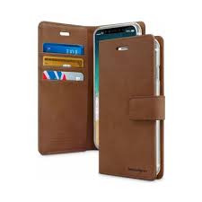 iPhone 14 Pro Max Mercury Goospery Diary Wallet Brown