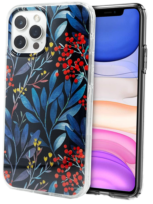 Graphic Clear Case (Cherry Leaf) for Apple iPhone