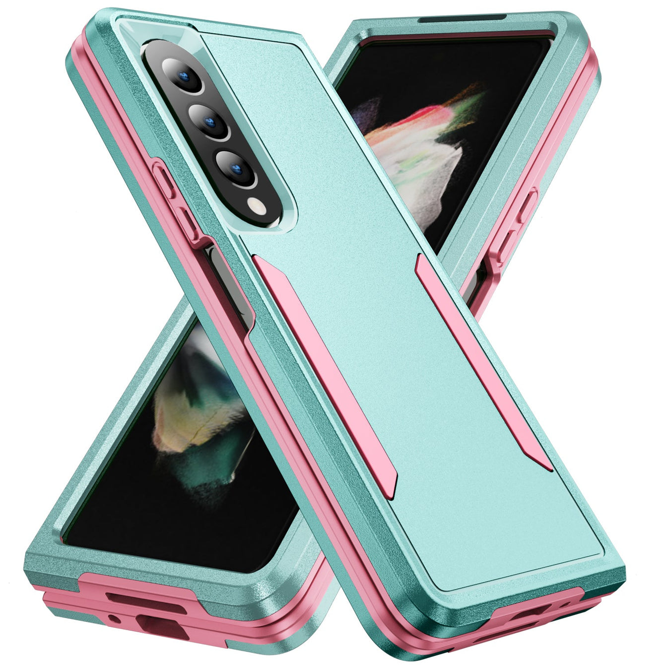 Commuter Mint With Pink Trim CASE for Samsung Z FOLD 4