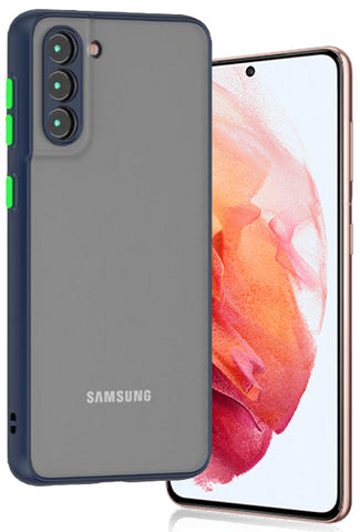 Trim Matt Case With Camera Lens For Samsung S21 PLUS Blue Navy