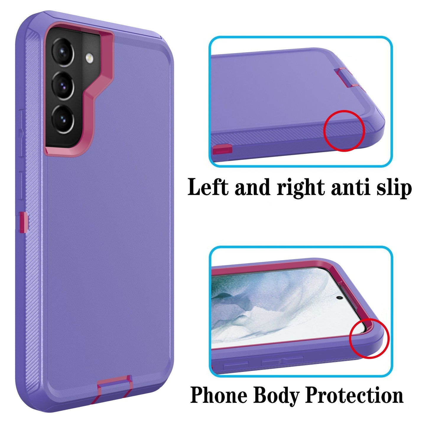 Defender Purple Case for Samsung S23 PLUS