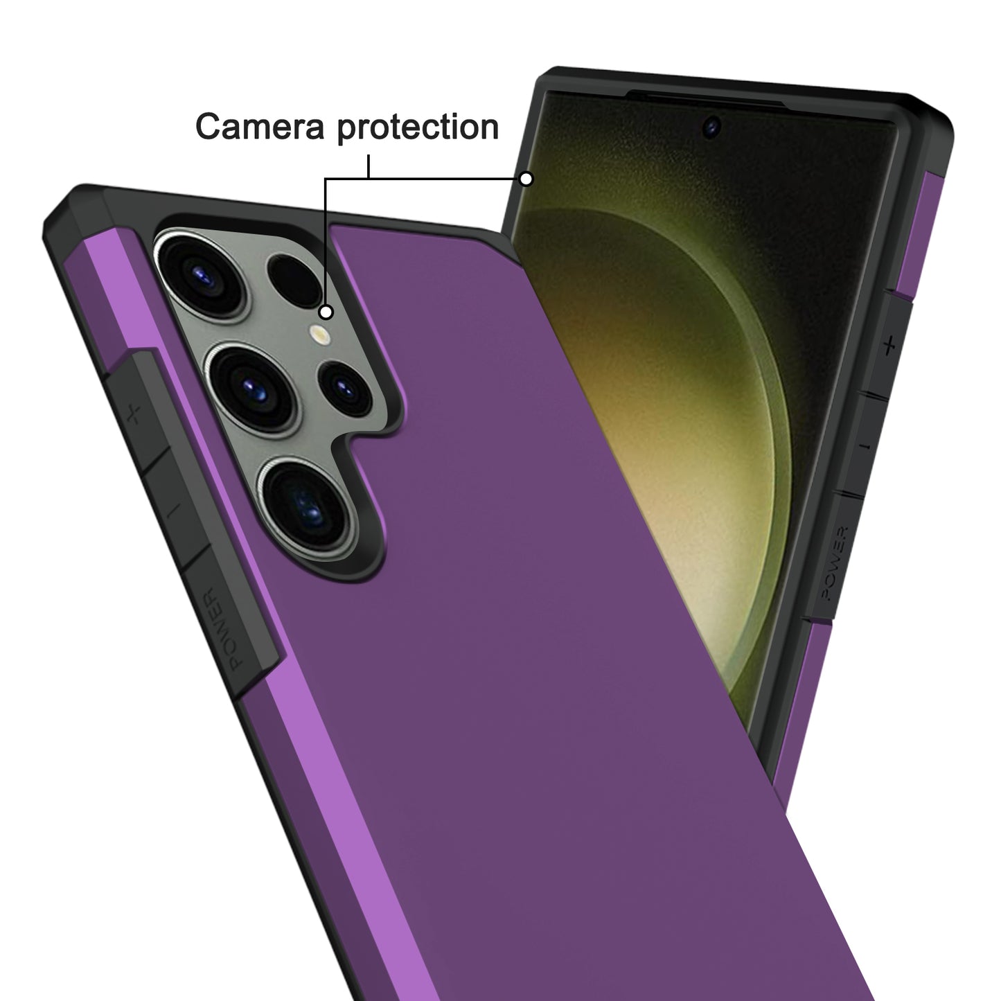 Slim Armor Protective Purple Case for Samsung S23 ULTRA