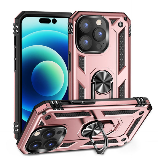 Hybrid Ring Case for iPhone 15 Pro Max Rose Gold