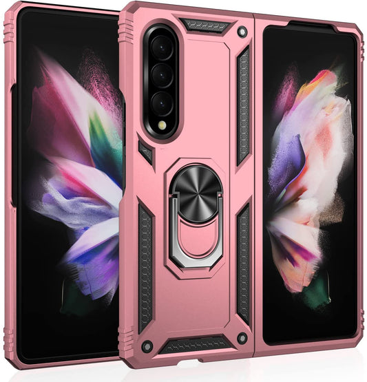Rose Gold Hybrid Ring Case for Samsung Z4 FOLD