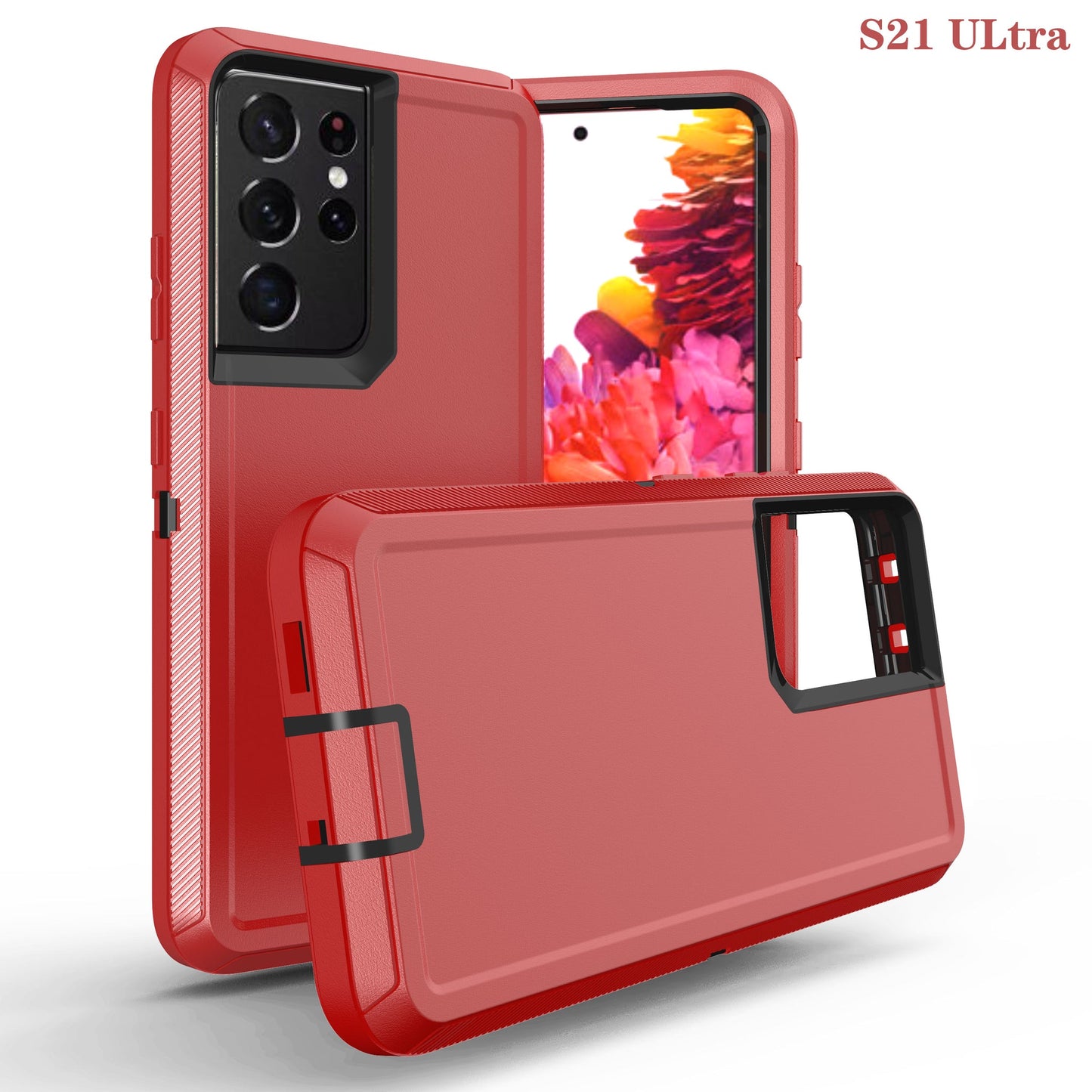 Defender Red Case for Samsung S21 ULTRA