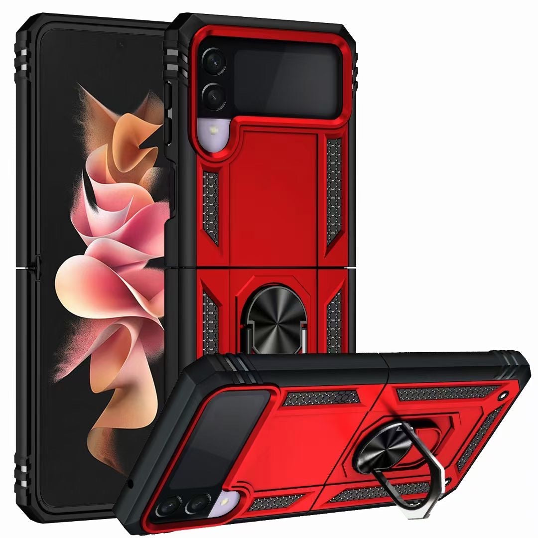 Red Hybrid Ring Case for Samsung Z3 FLIP