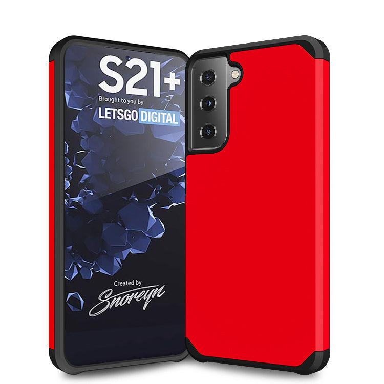 Slim Armor Protective Red Case for Samsung S21 PLUS