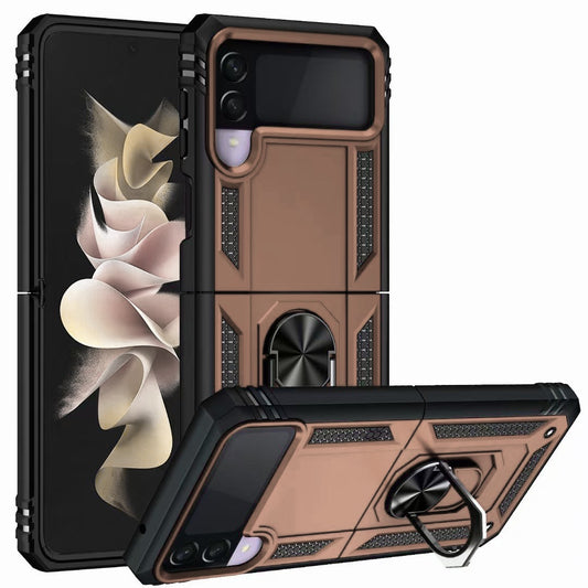 Rose Gold Hybrid Ring Case for Samsung Z3 FLIP