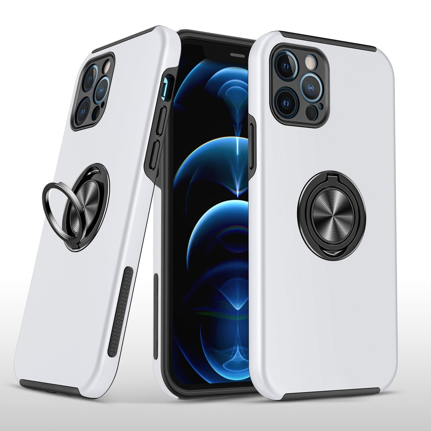 Hybrid Ring Case for iPhone 14 Pro Silver